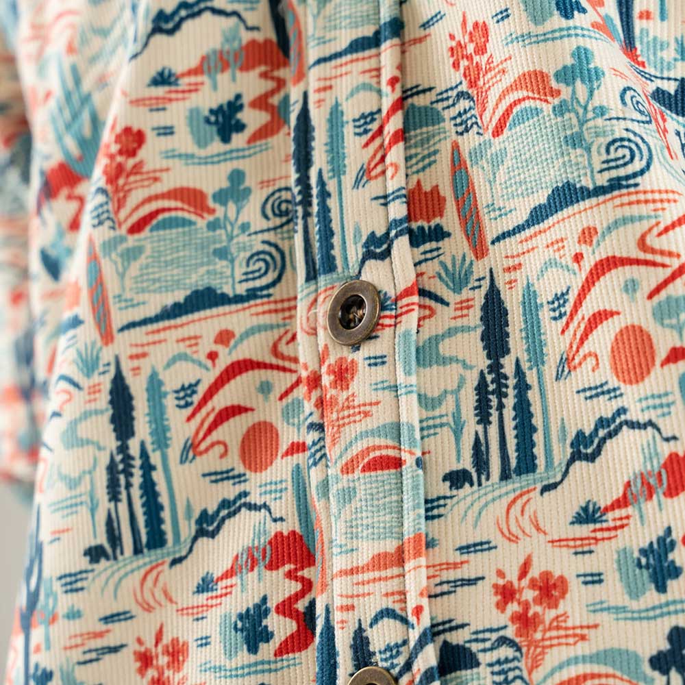 Men's High Country Long Sleeve Corduroy - Seedpearl Cactus