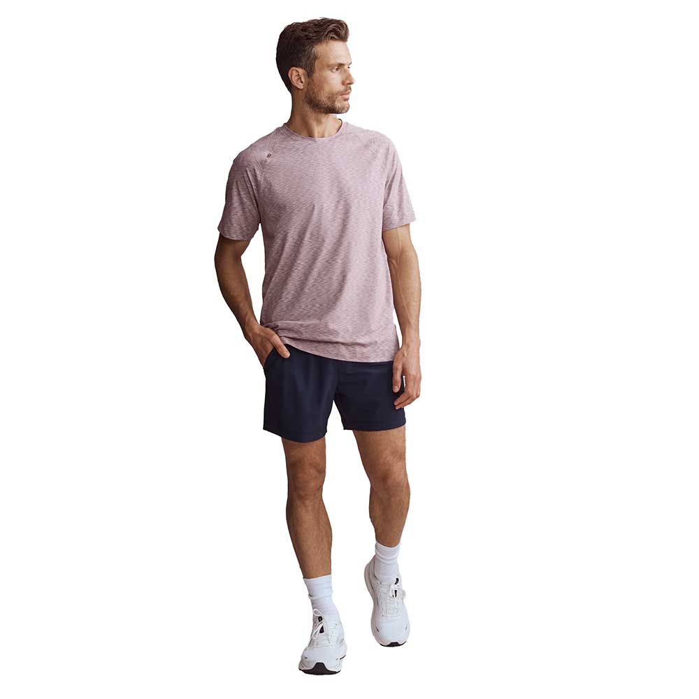 Men's Reign Short Sleeve - Discreet Mauve Space Dye