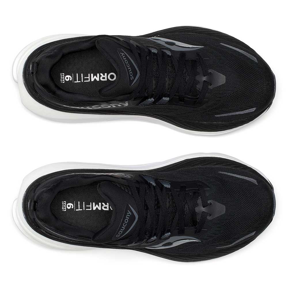 Women's Hurricane 24 Running Shoe - Black/Carbon - Wide (D)