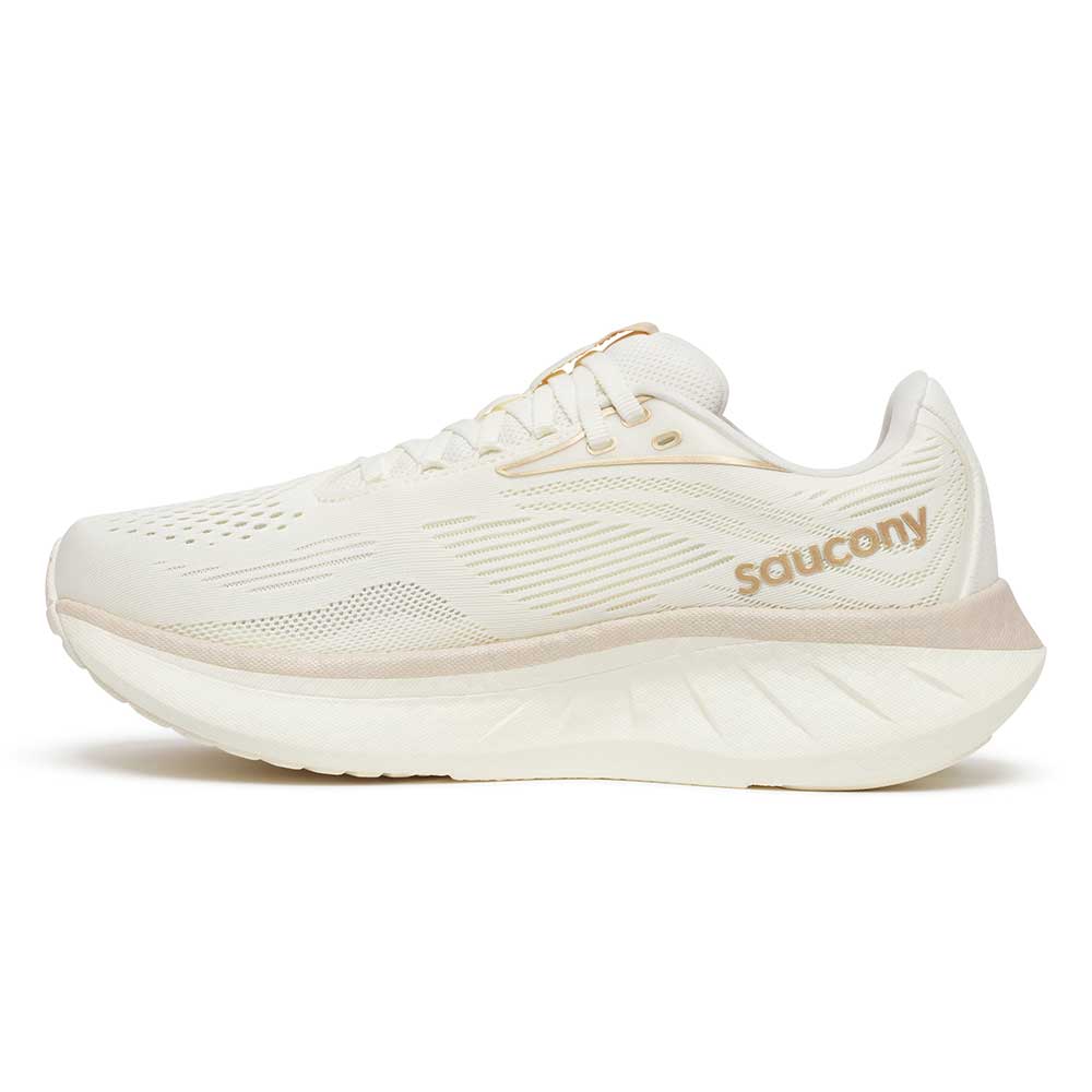 Women's Ride 18 Running Shoe - Vanilla - Wide (D)