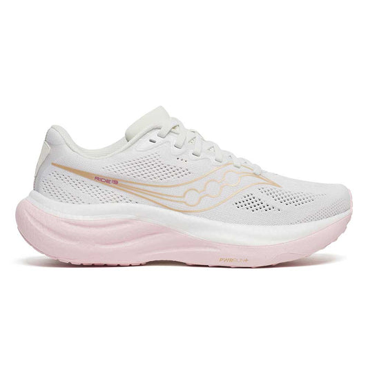 Women's Ride 19 Running Shoe - White/Silk - Regular (B)