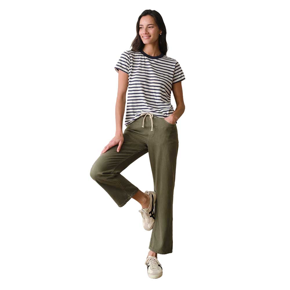 Women's Tried & True Crew Tee - Navy/White Stripe
