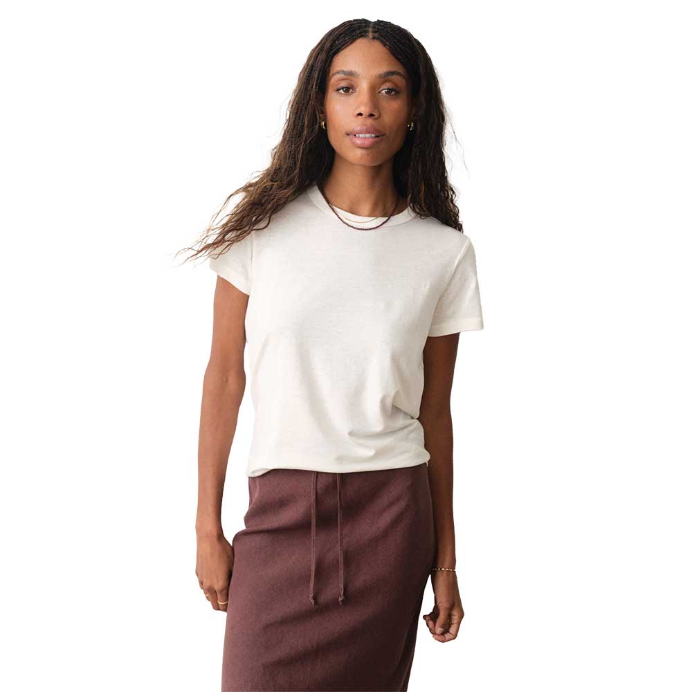Women's Tried & True Hemp Crew Tee - Antique White