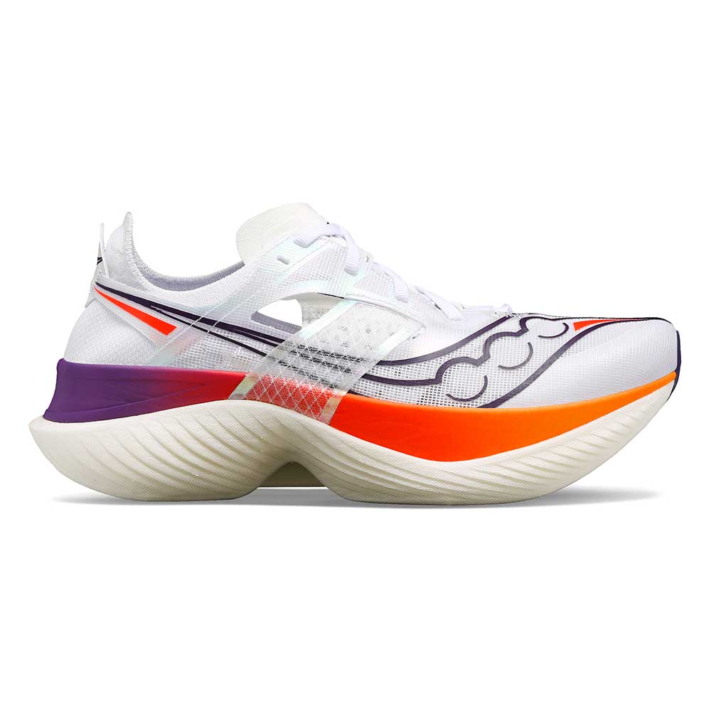 Men's Endorphin Elite Running Shoe - White/ViZiRed - Regular (D)