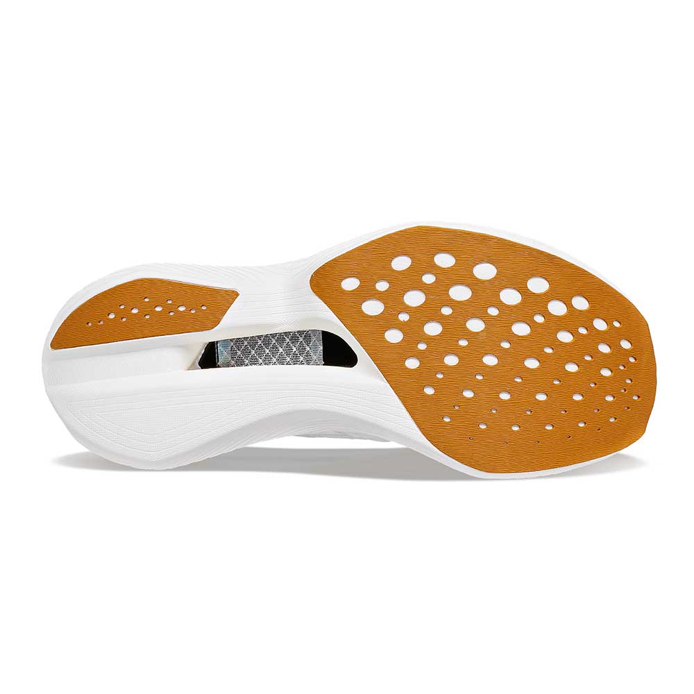 Men's Endorphin Elite Running Shoe - White/Gold- Regular (D)