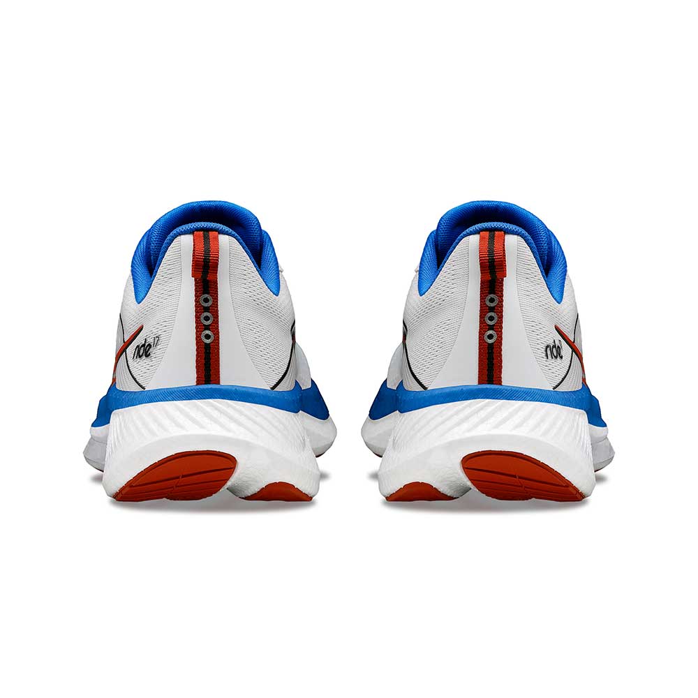 Men's Ride 17 Running Shoe - White/Cobalt - Regular (D)