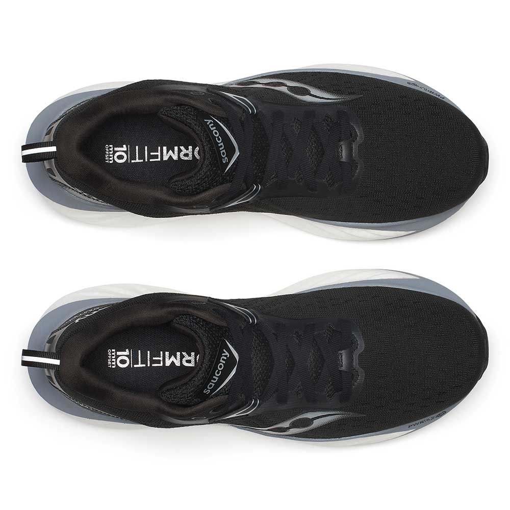 Men's Triumph 22 Running Shoe - Black/White - Regular (D)