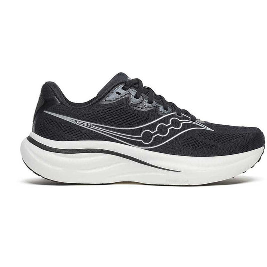 Men's Ride 19 Running Shoe - Black/Silver - Regular (D)