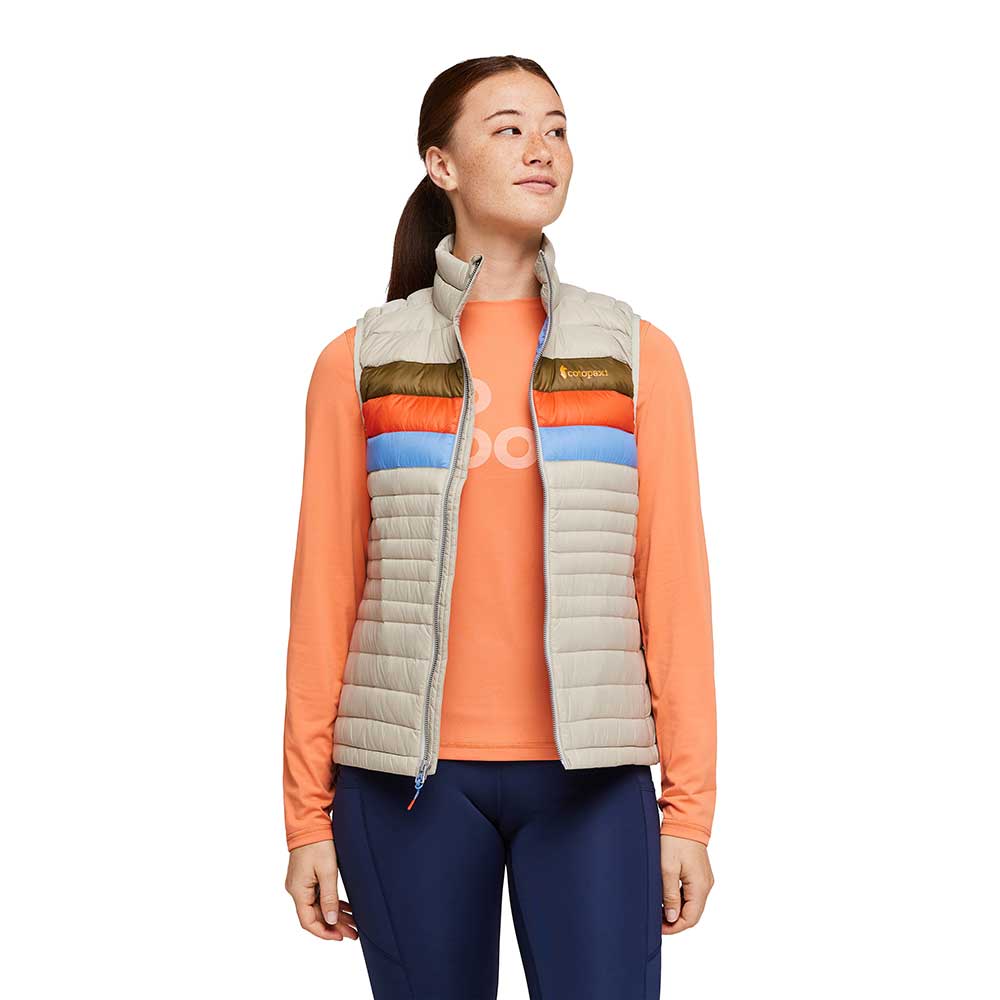 Women's Fuego Down Vest - Pebble Stripes