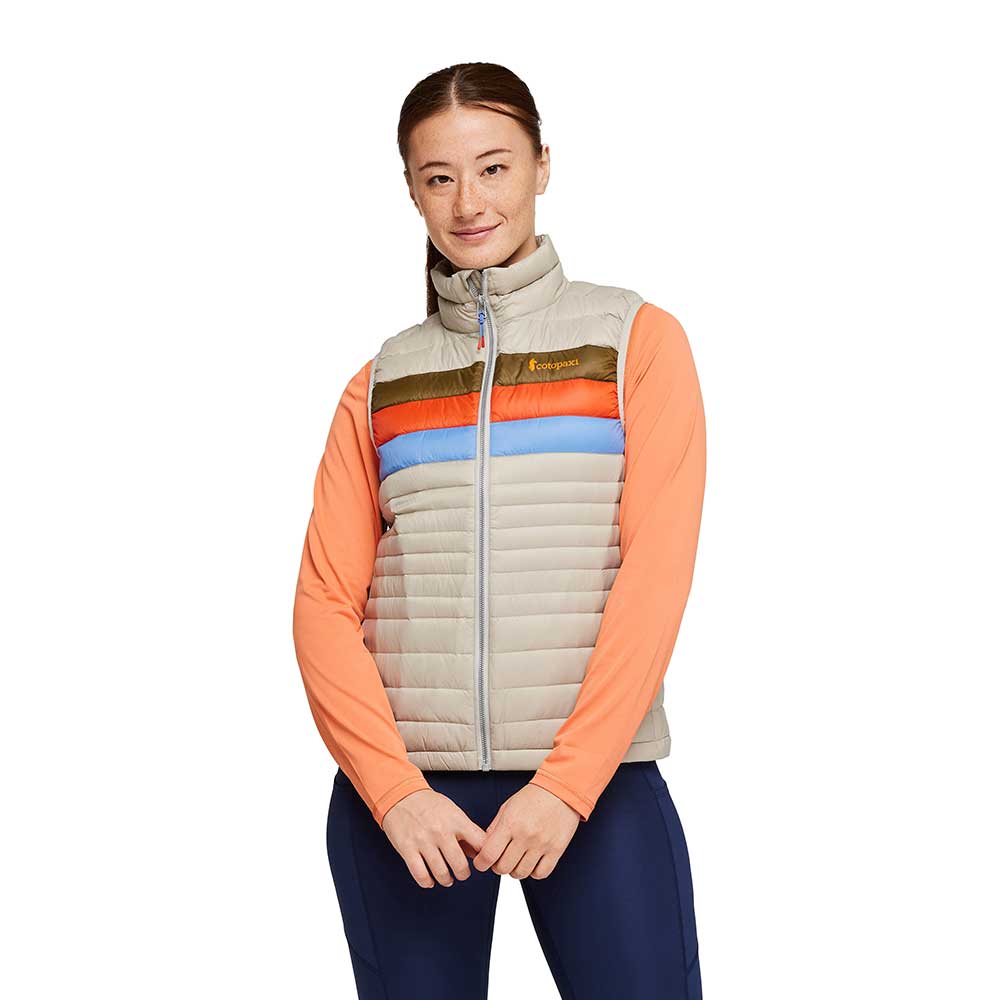 Women's Fuego Down Vest - Pebble Stripes