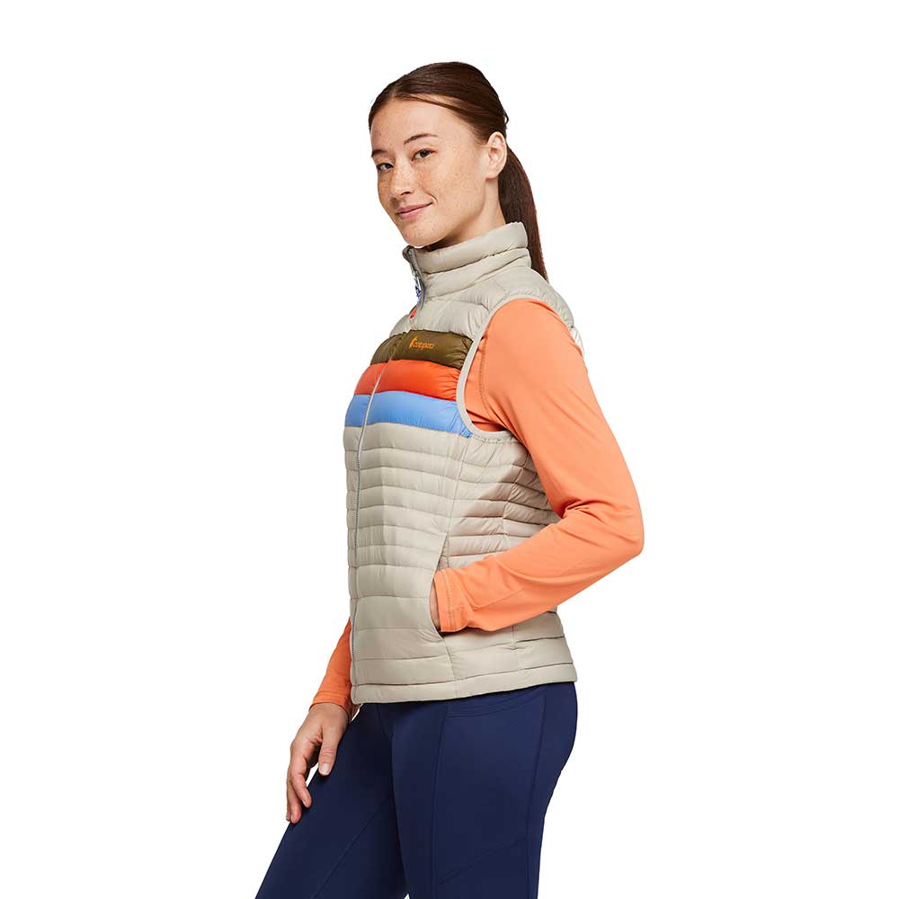 Women's Fuego Down Vest - Pebble Stripes
