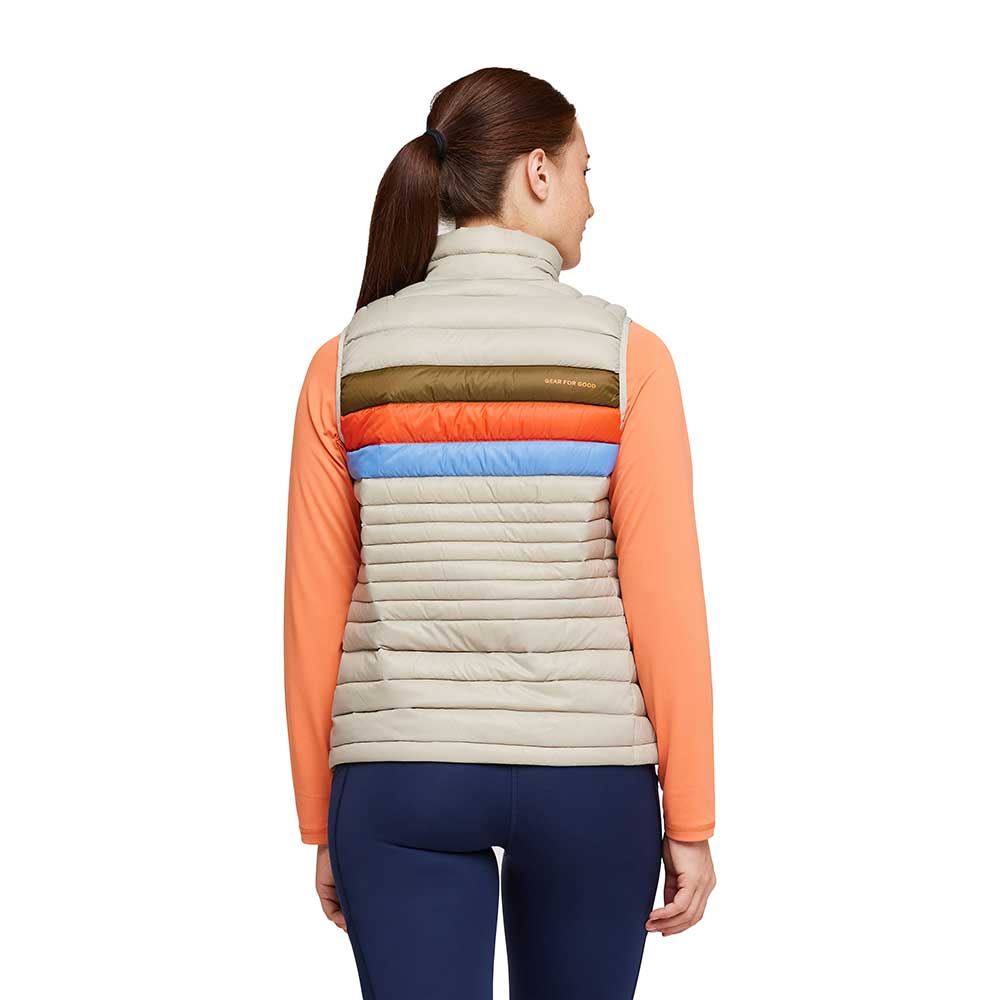 Women's Fuego Down Vest - Pebble Stripes