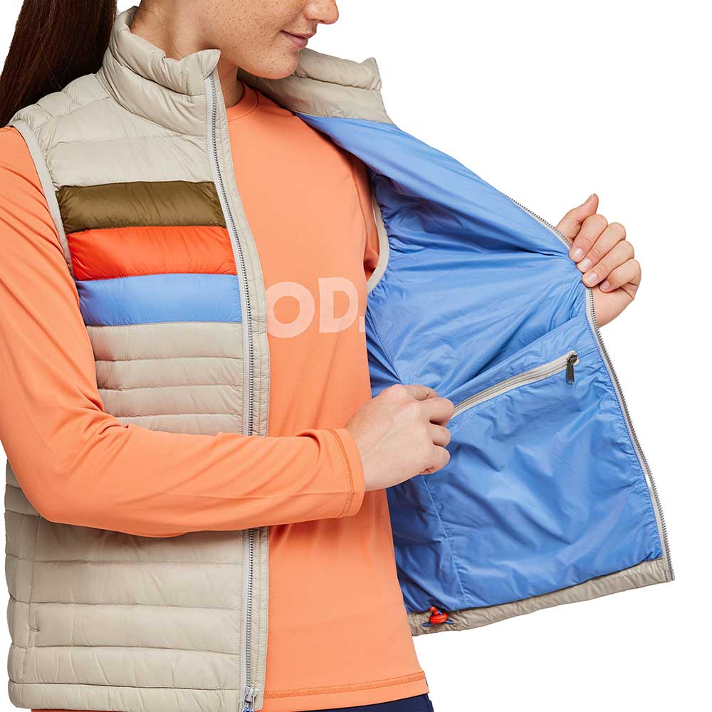 Women's Fuego Down Vest - Pebble Stripes