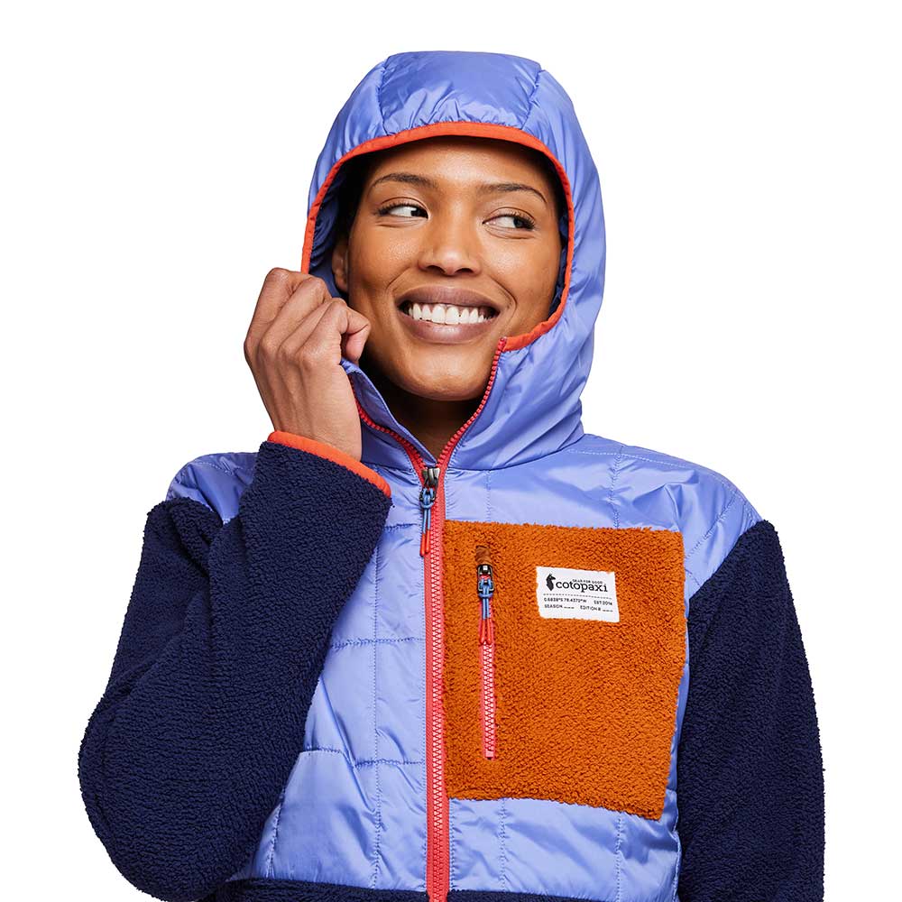 Women's Trico Hybrid Hooded Jacket - Lupine/Maritime
