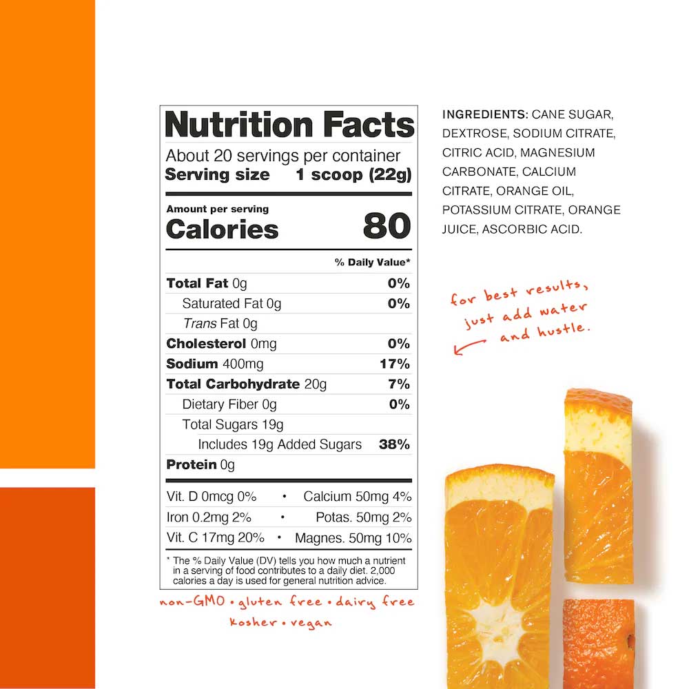 Sport Hydration 20s Bag - Orange