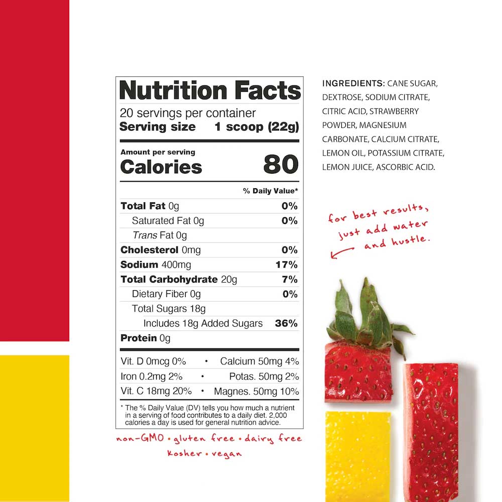 Sport Hydration 20 Serving Bag - Strawberry Lemonade
