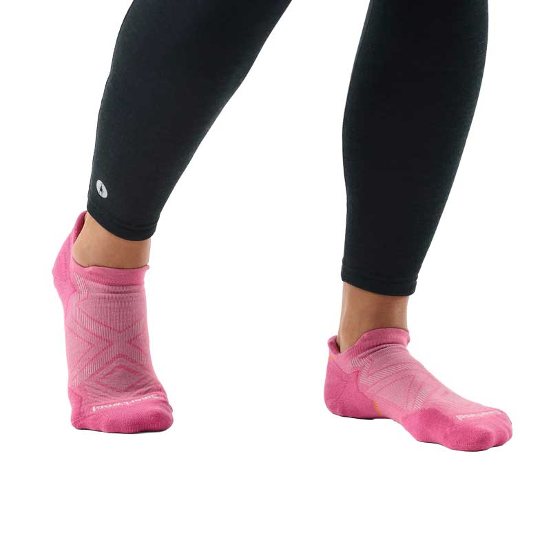 Women's Performance Run Targeted Cushion Low Ankle Socks - Garden Pink
