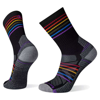 Hike Pride Pattern Crew Socks - Black