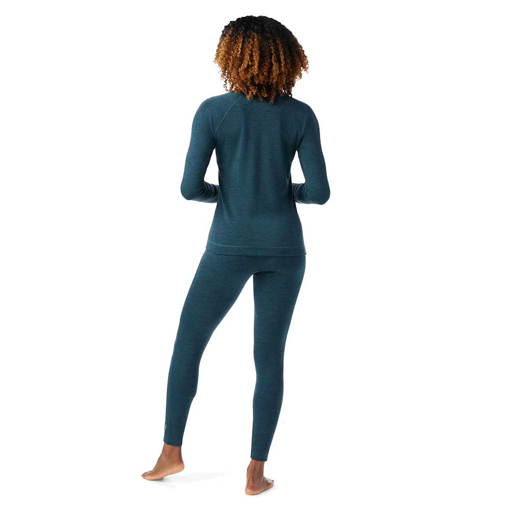 Women's Classic Thermal Merino Base Layer Crew - Twilight Blue Heather