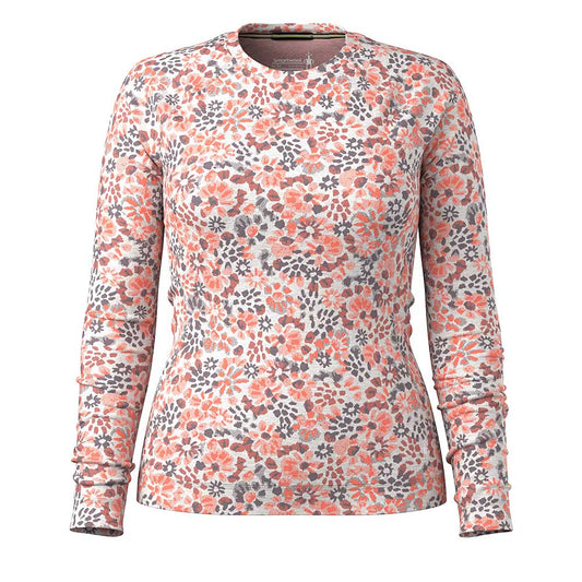Women's Classic Thermal Merino Base Layer Crew - Coral Reef Floral