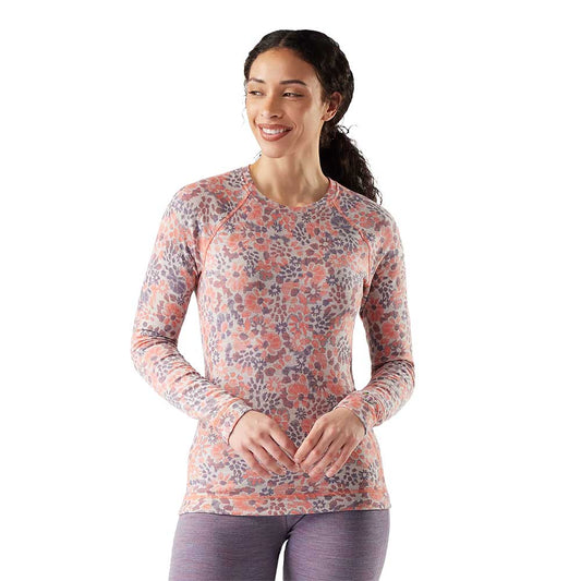 Women's Classic Thermal Merino Base Layer Crew - Coral Reef Floral
