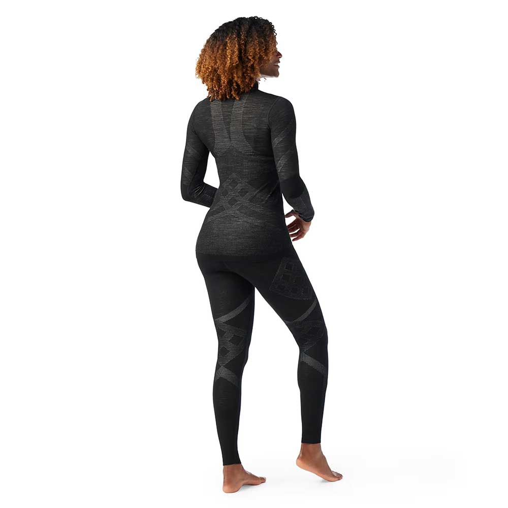 Women's Intraknit Thermal Merino Base Layer Bottom - Black-White
