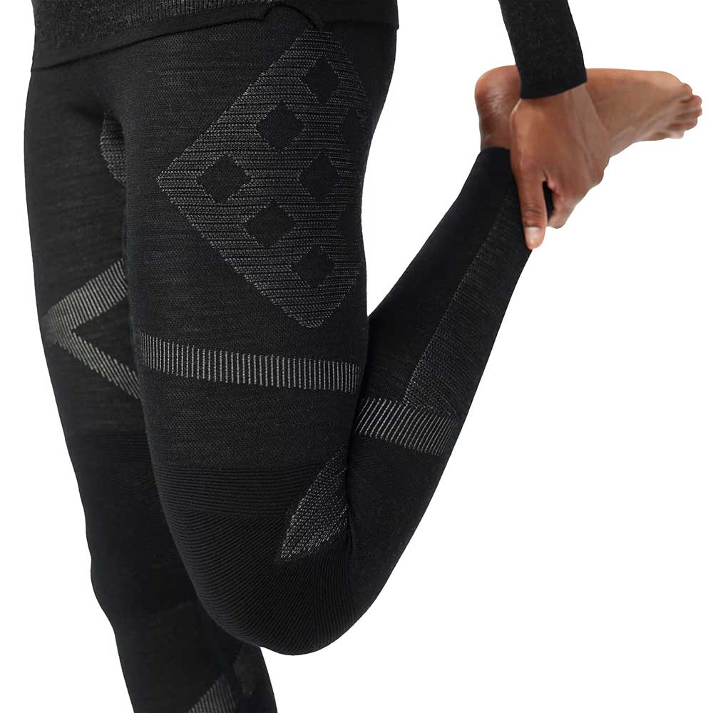 Women's Intraknit Thermal Merino Base Layer Bottom - Black-White