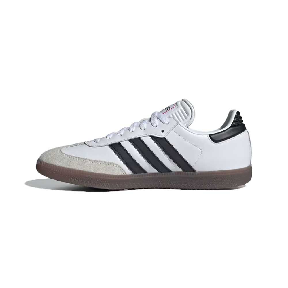 Men's Samba Indoor Soccer Shoe - Cloud White/Core Black/Vivid Red - Regular (D)