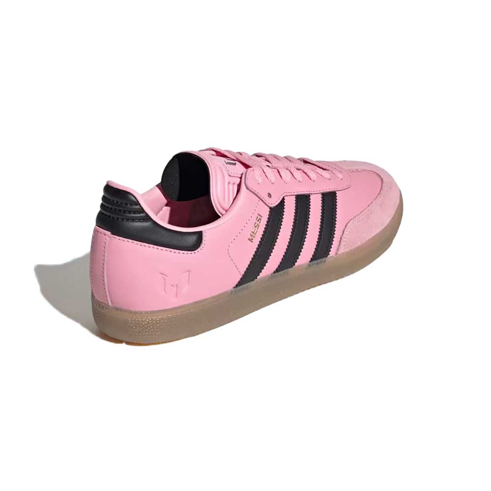 Men's Samba Messi Indoor Soccer Shoe - Light Pink/Core Black/Gum - Regular (D)