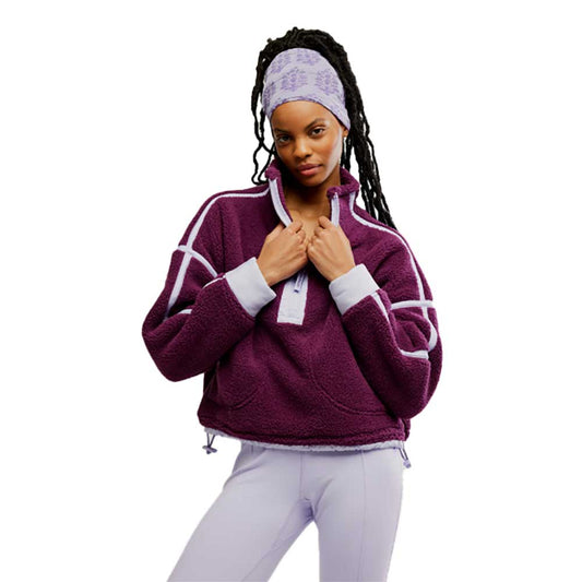 Women's Mountain High 1/2 Zip - Black Cherry Combo