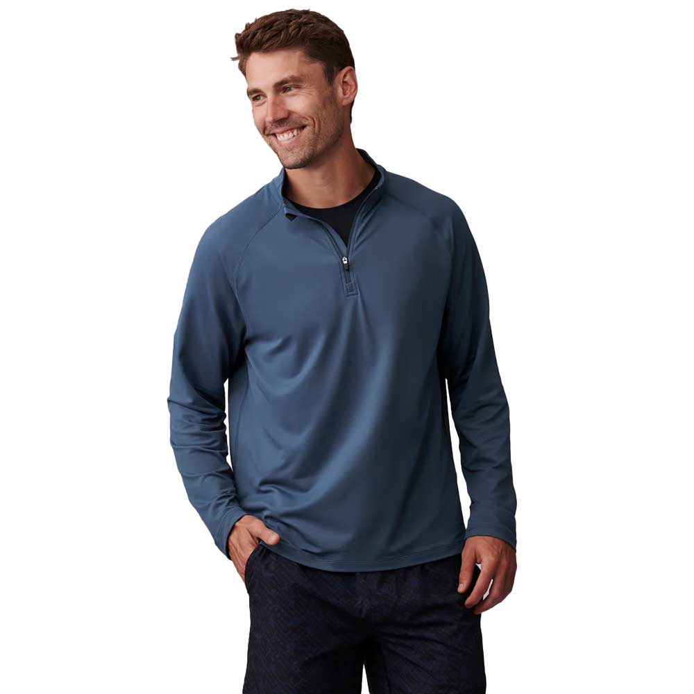 Men's Session 1/4 Zip - Atlantic Blue