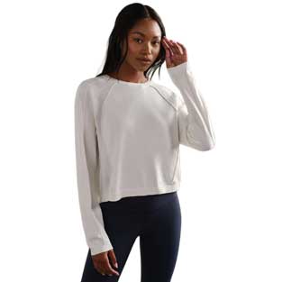 Women's Sporty Sweater - Snow White
