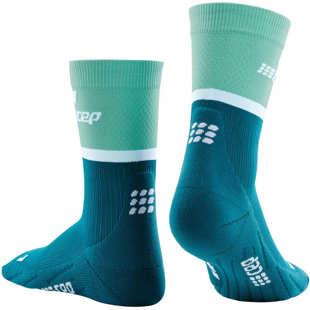 Women's The Run Compression Mid Cut Socks 4.0 - Ocean/Petrol
