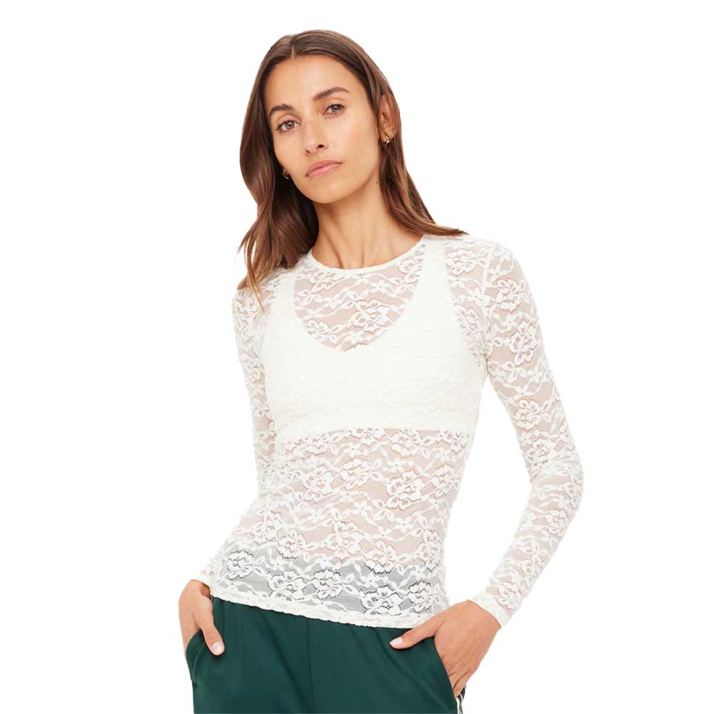 Women's Lyon Rosa Long Sleeve Top - Cream