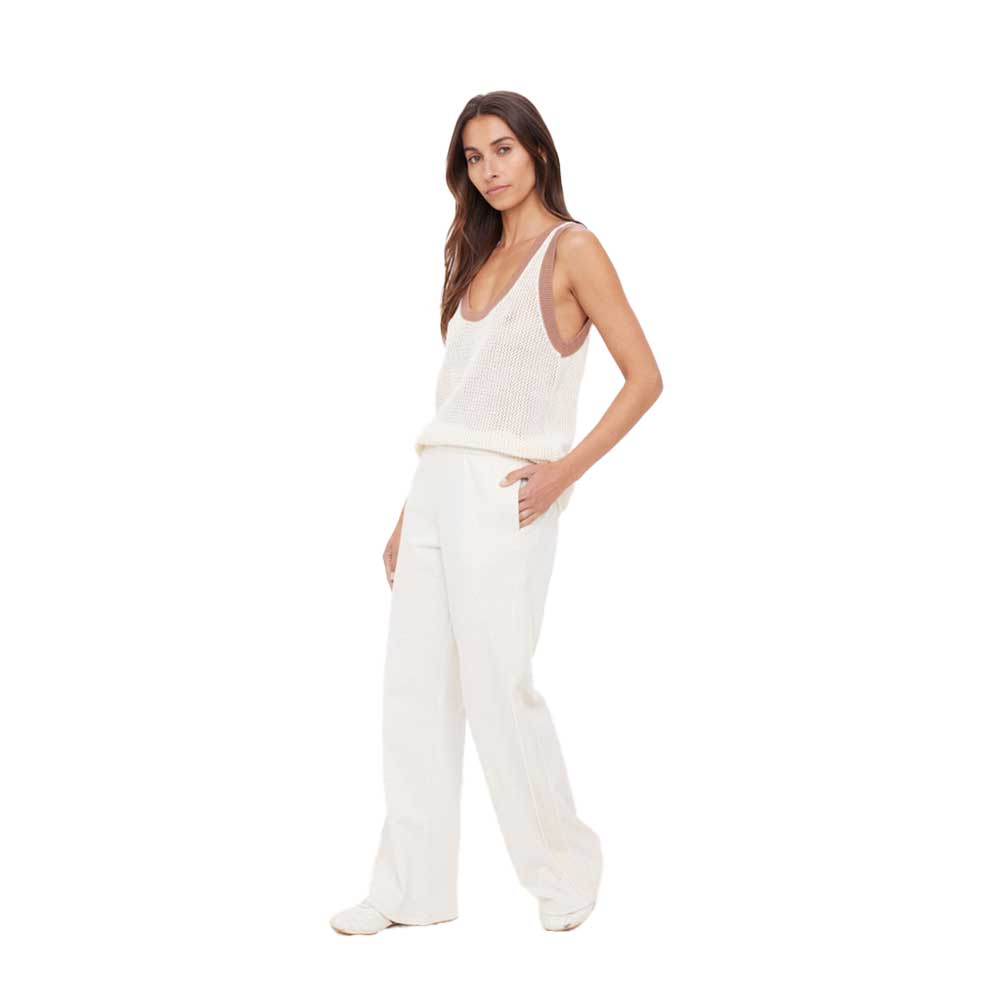 Women's Navar Marnie Wide Leg Pant - Cream