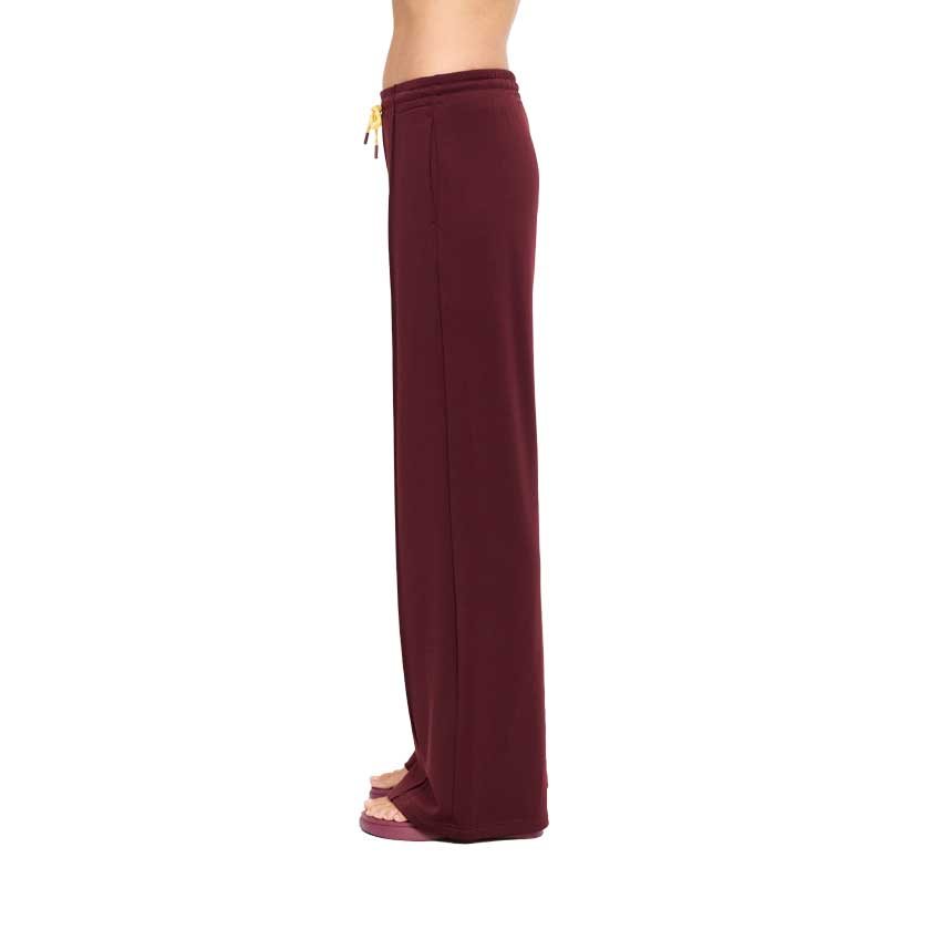 Women's Marnie Panelled Wide Leg Pant - Maroon