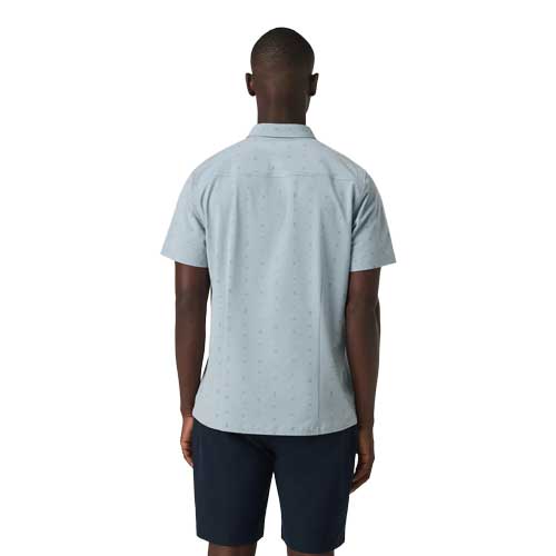 Men's Short Sleeve Bridge Button Down - Raindrop Stone