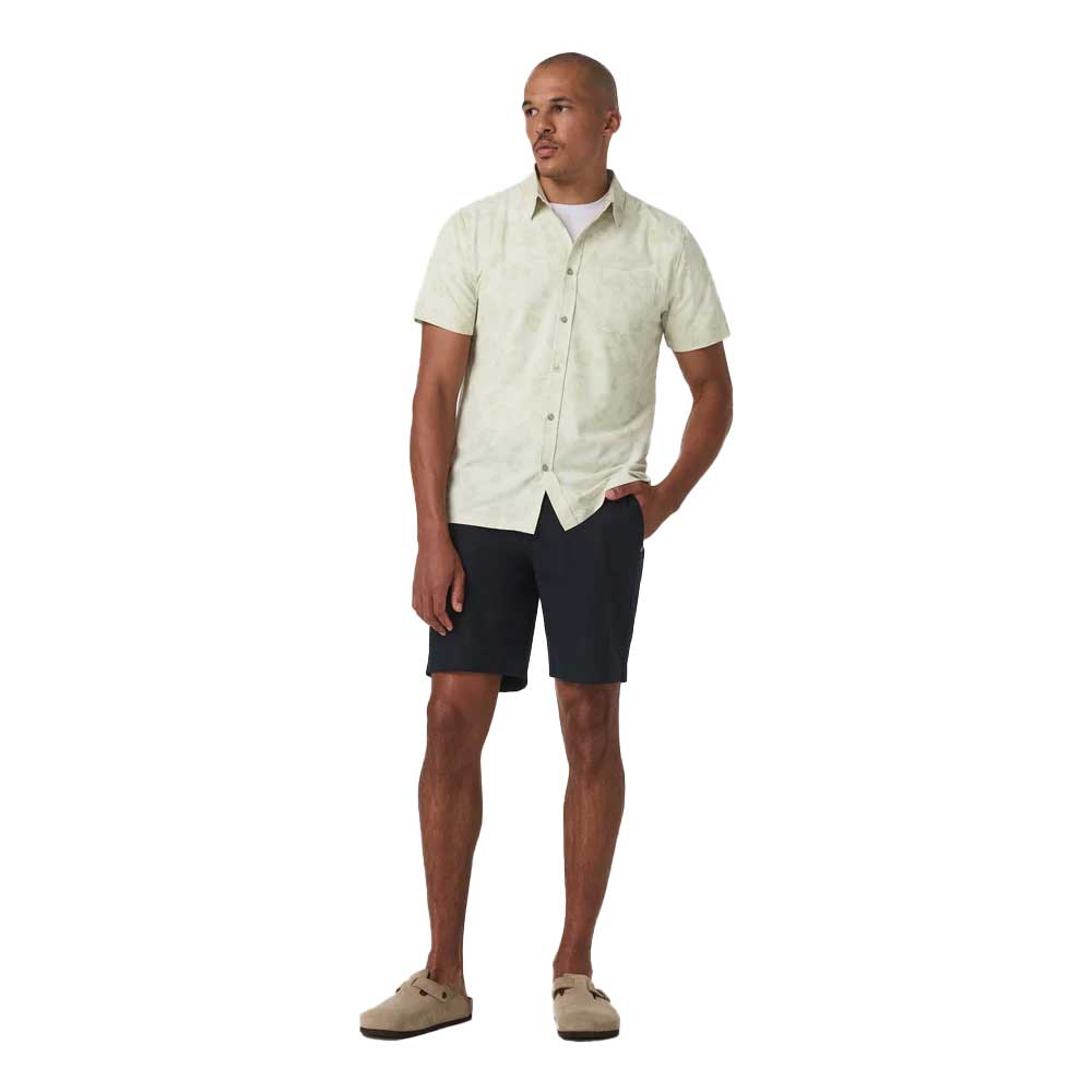 Men's Short Sleeve Bridge Button Down - Sandlewood Fleur
