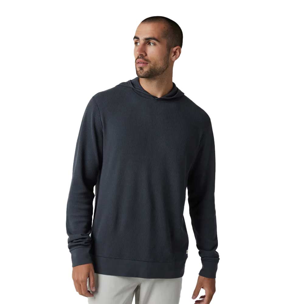 Men's Waffle Hoodie - Navy