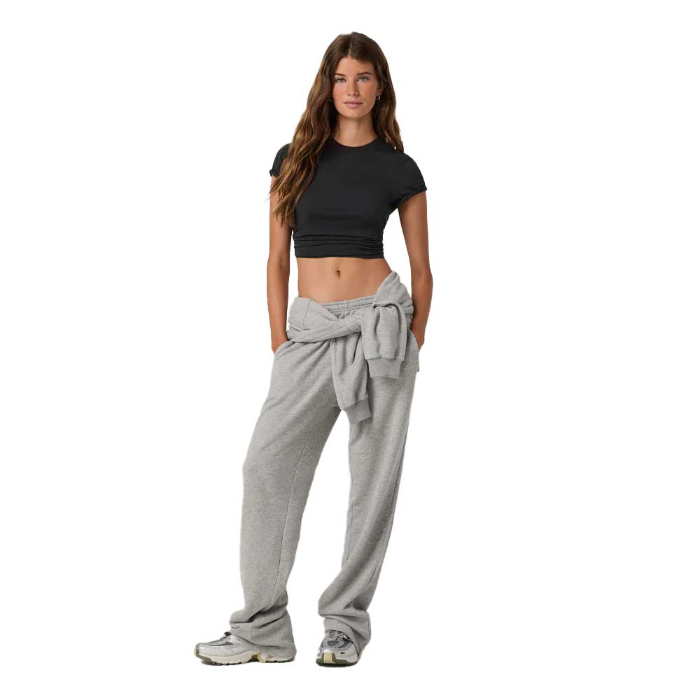 Women's Short Sleeve Feather Classic Tee - Washed Black