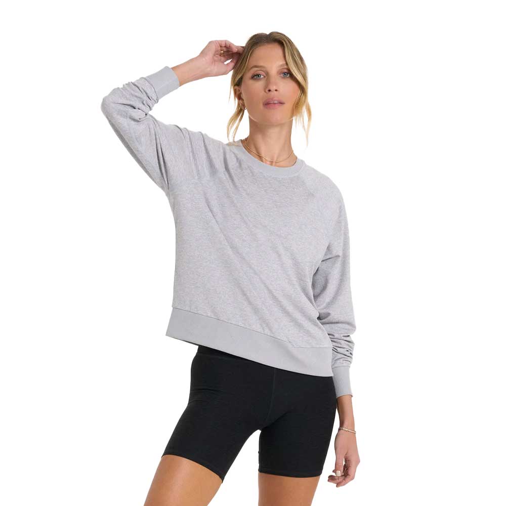 Women's Long-Sleeve Halo Crew - Pale Grey Heather