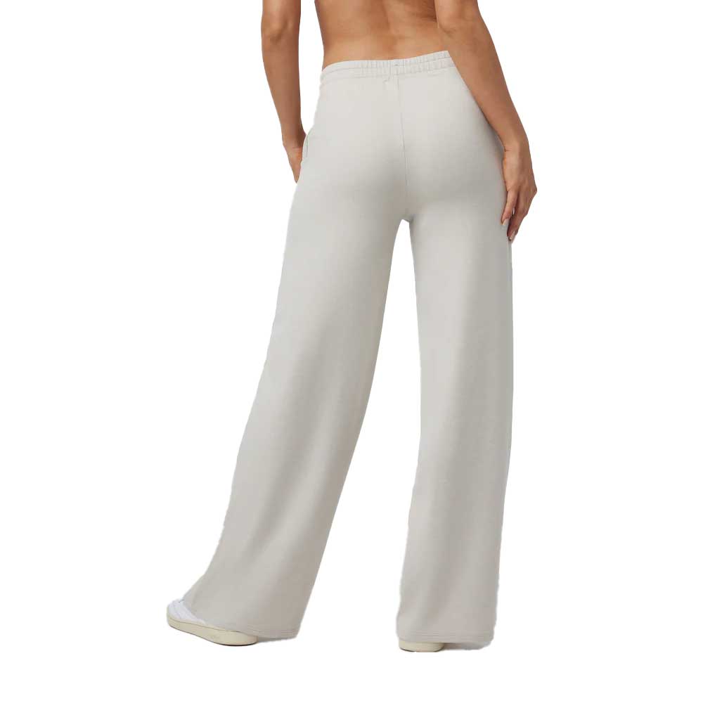 Women's Halo Essential Wideleg Pant - Ecru Heather
