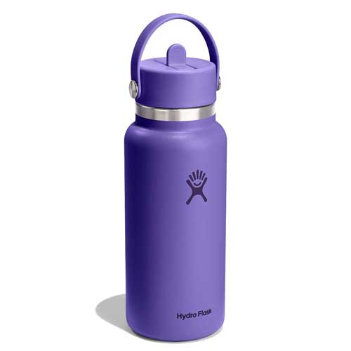 32 oz Wide Mouth with Flex Straw Cap - Utopia Purple