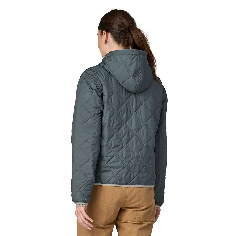 Women's Diamond Quilt Bomber Hoody - Nouveau Green