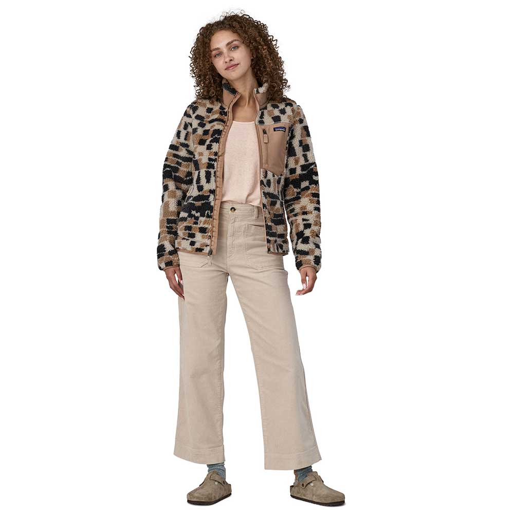 Women's Classic Retro-X Jacket - Fitz Roy Patchwork: Natural