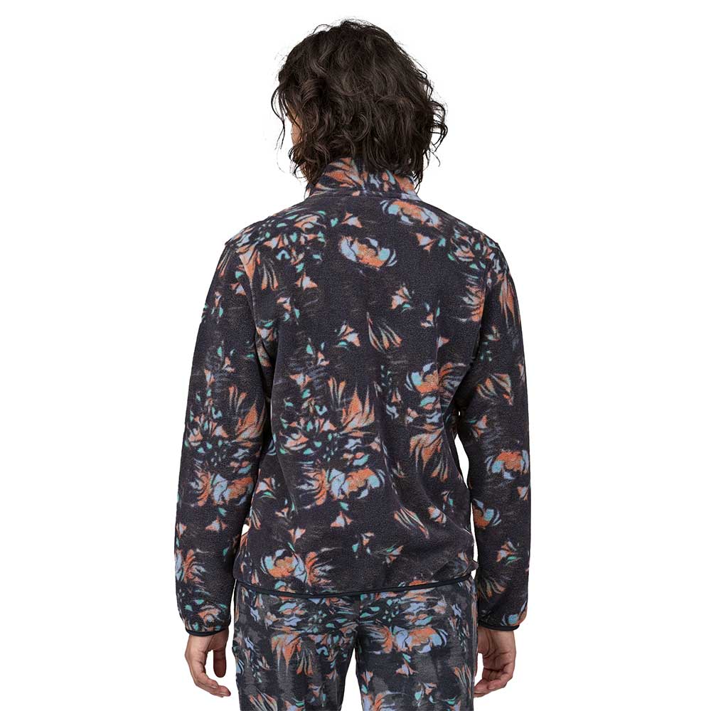 Women's Lightweight Synchilla Snap-T Pullover - Swirl Floral: Pitch Blue