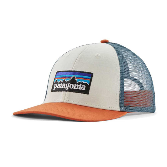 P-6 Logo LoPro Trucker Hat - White w/ Redtail Rust