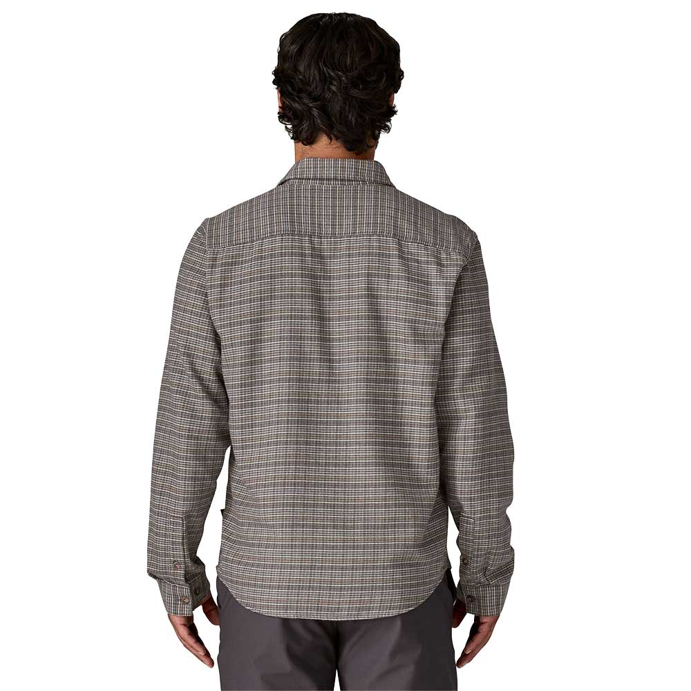 Men's Lightweight Fjord Flannel Shirt - Tracks: Noble Grey