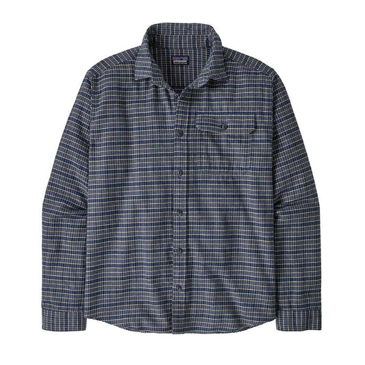 Men's Lightweight Fjord Flannel Shirt - Tracks: Sunken Blue