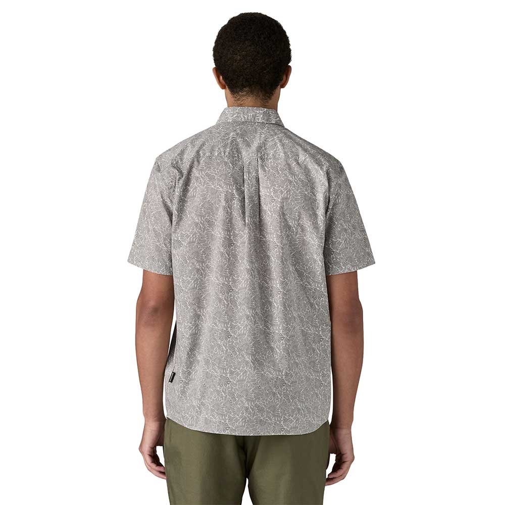 Men's Go To Shirt - Bees and Flowers: Salt Grey